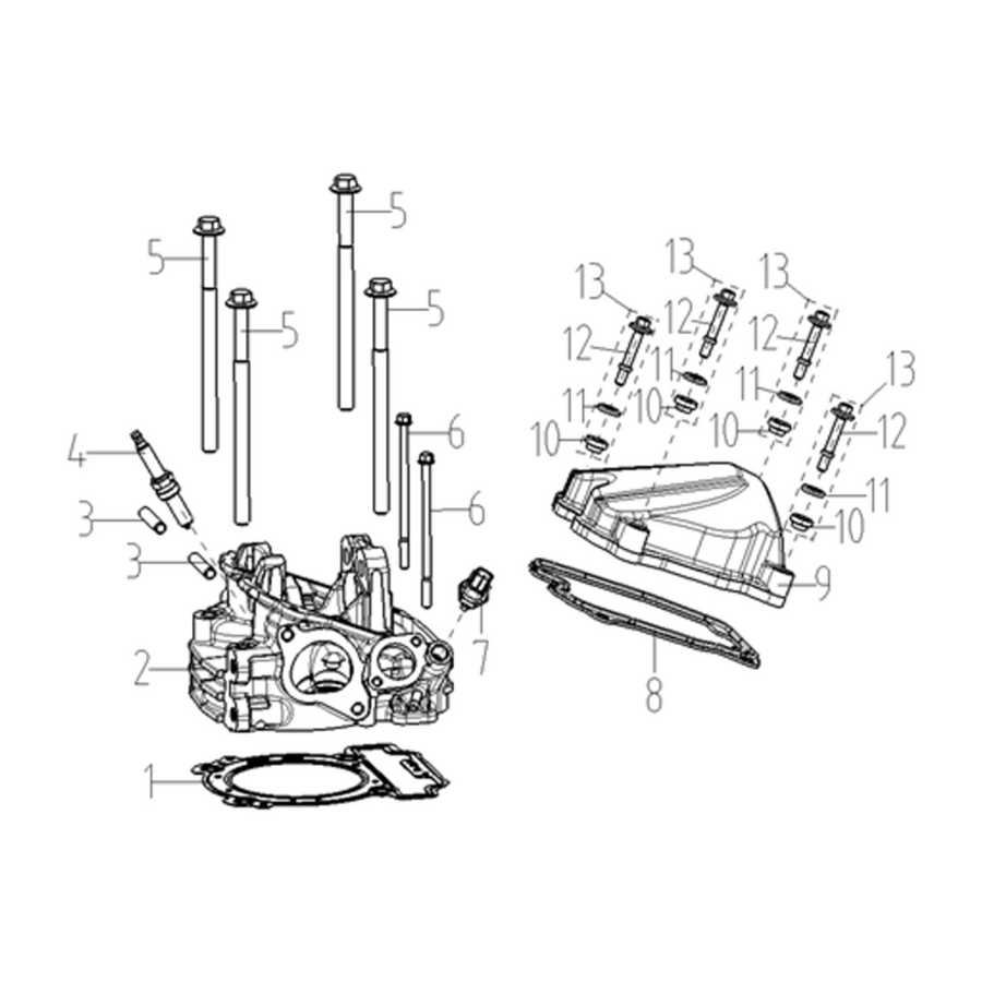 Xwolf 550L (New version) - Variklio cilindro galvutė