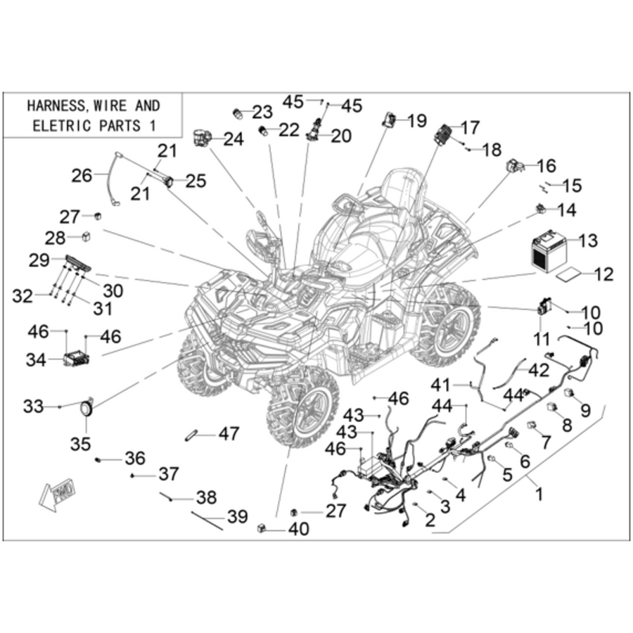 Xwolf 700L (New version) - Elektrinė dalis
