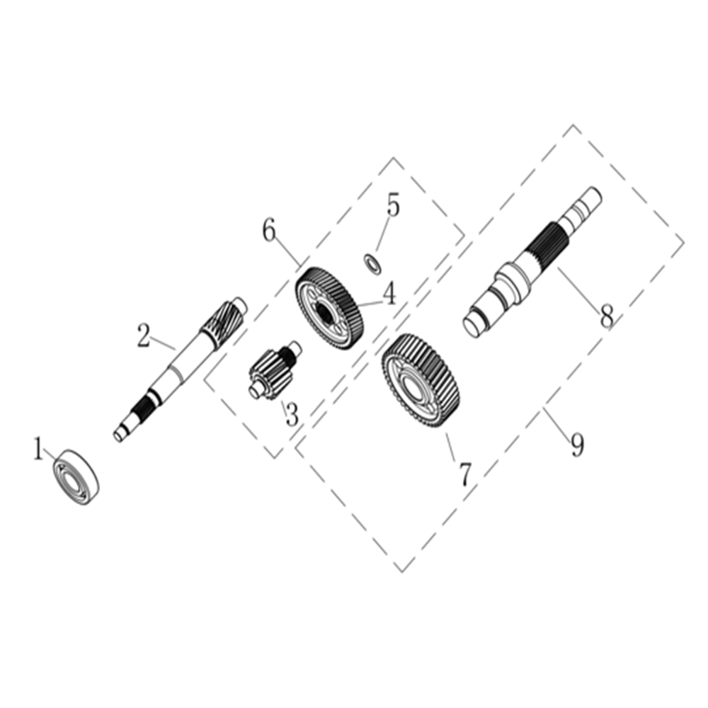 SR1 ADV E5+ - Pagrindinis ir priešpriešinis velenas