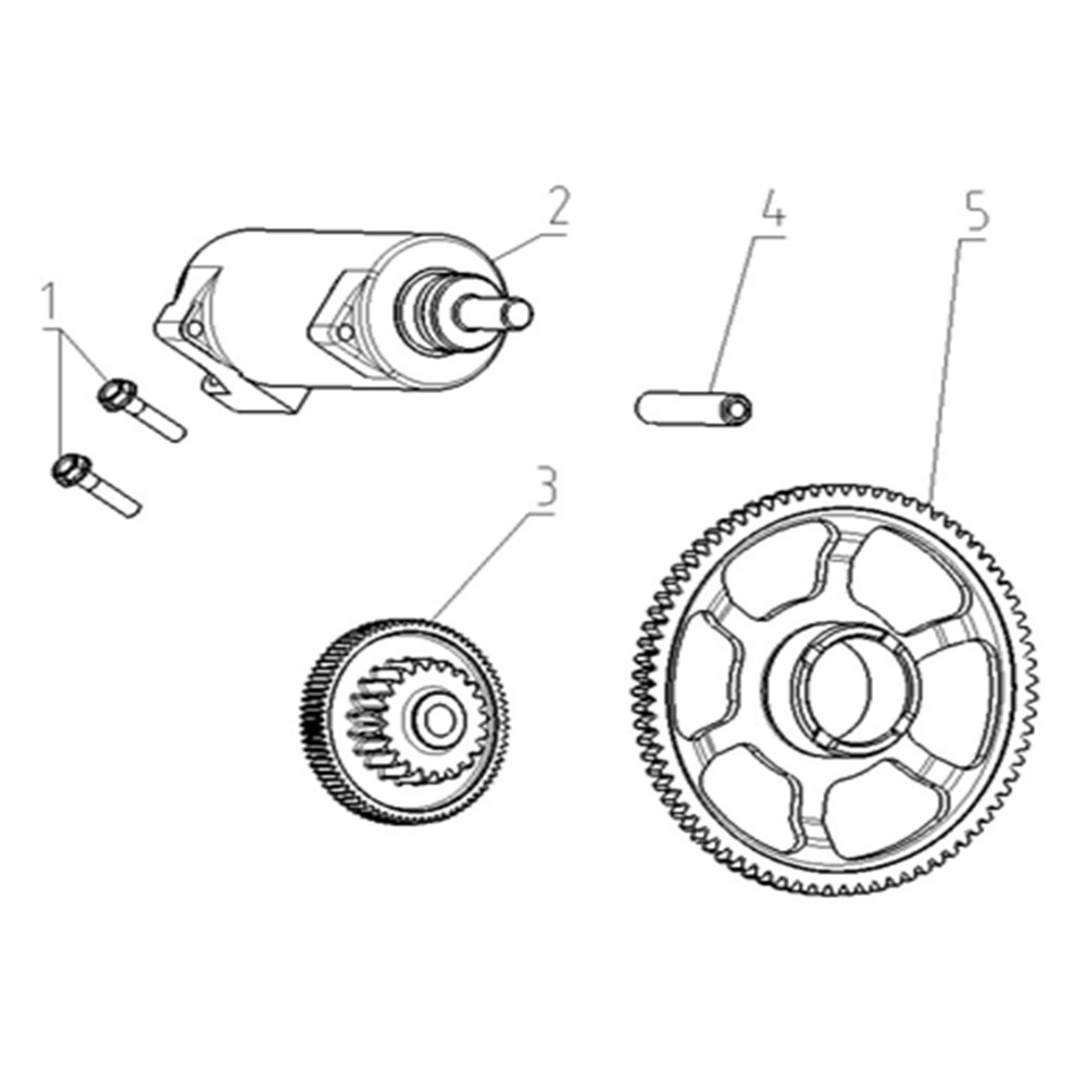 VOGE DS625X - Užvedimo mechanizmas