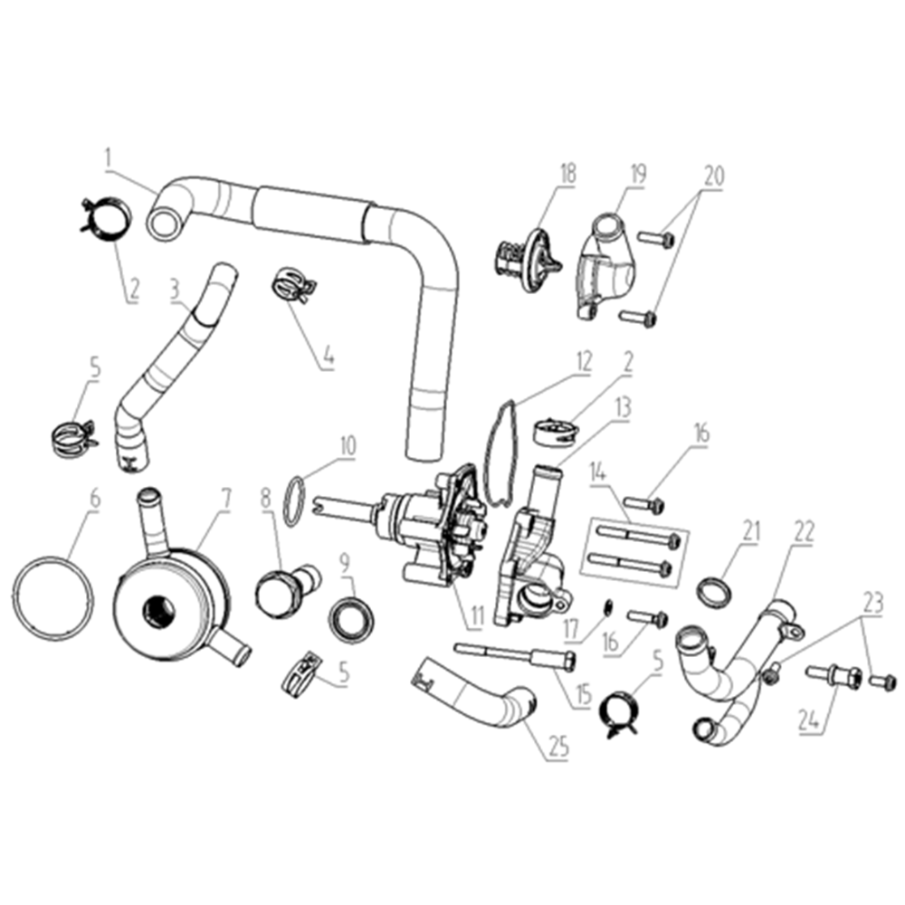 VOGE DS625X - Aušinimo sistema