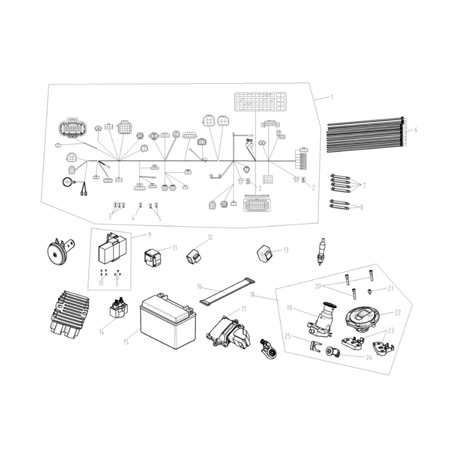 VOGE R625 - Elektrinė dalis