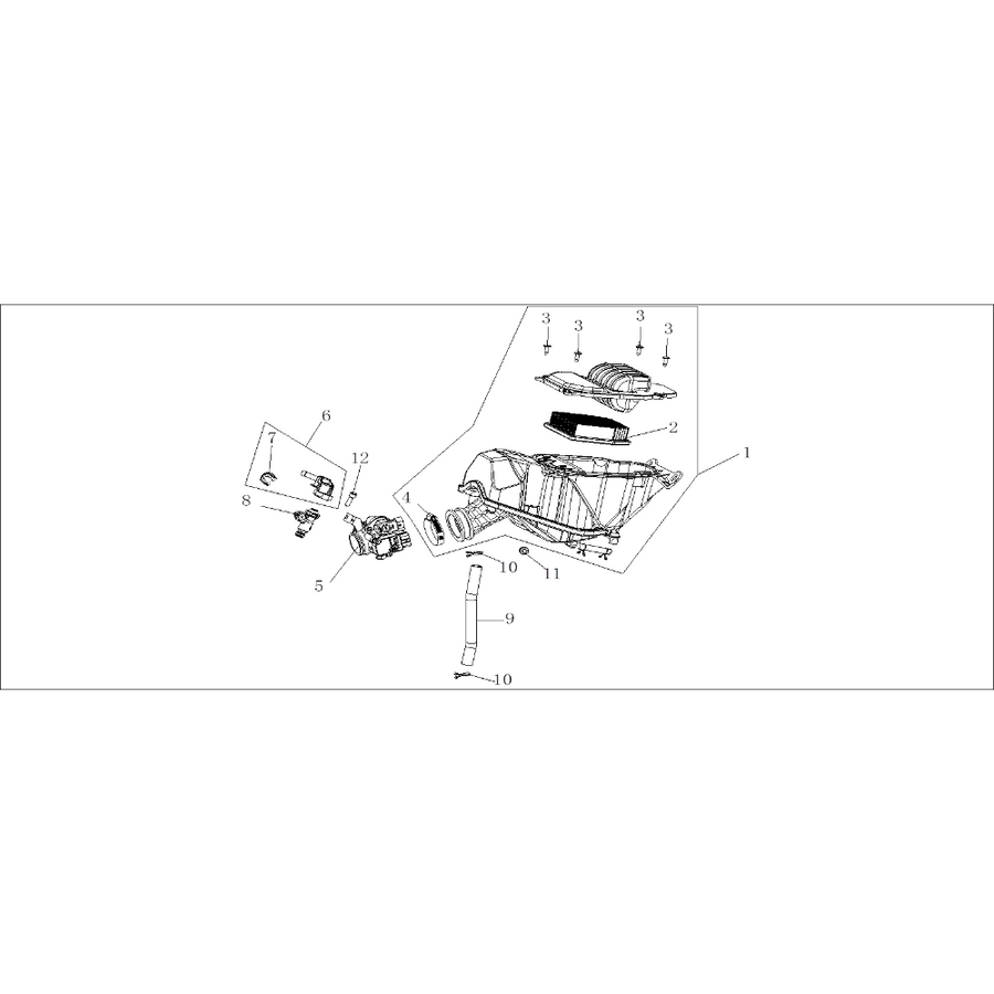 VOGE R125 E5+ - Oro įsiurbimo sistema