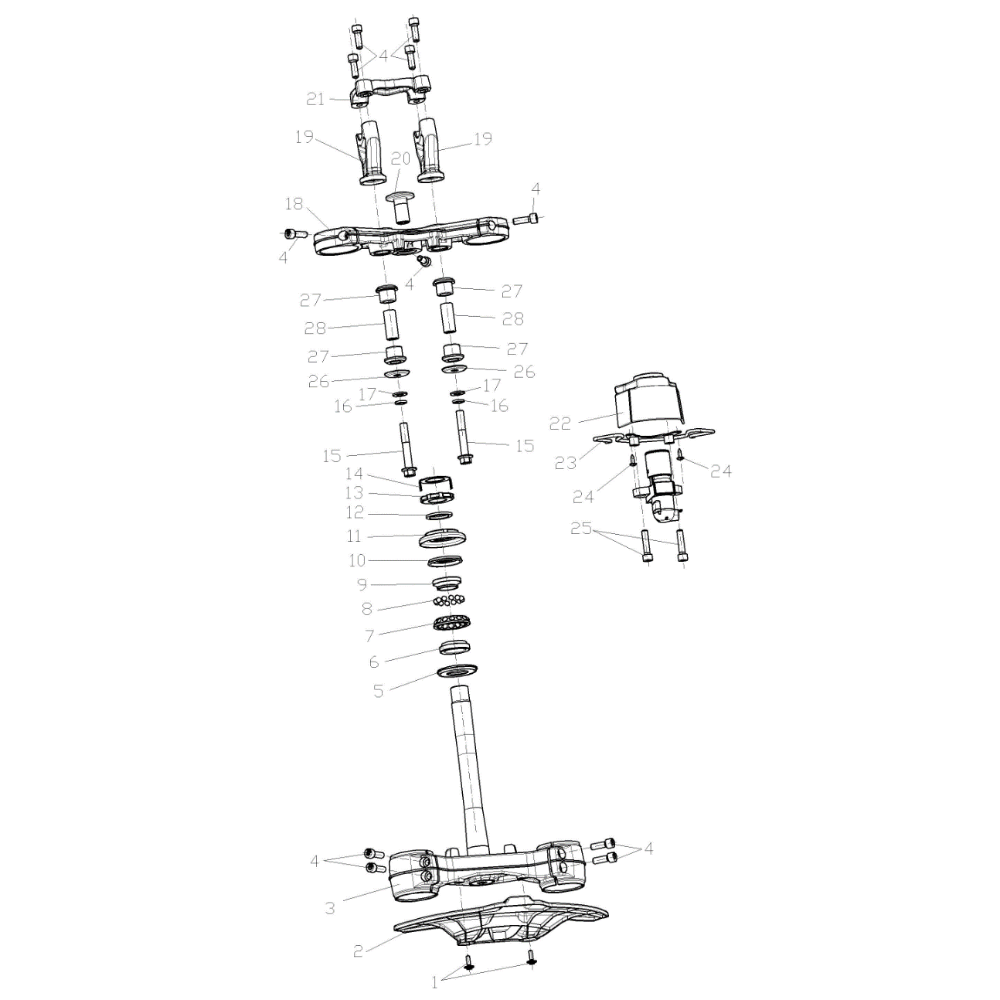 VOGE DS625X - Vairo kaklelis