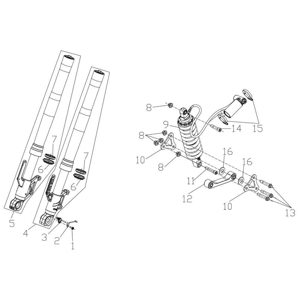 VOGE DS625X - Amortizatorius