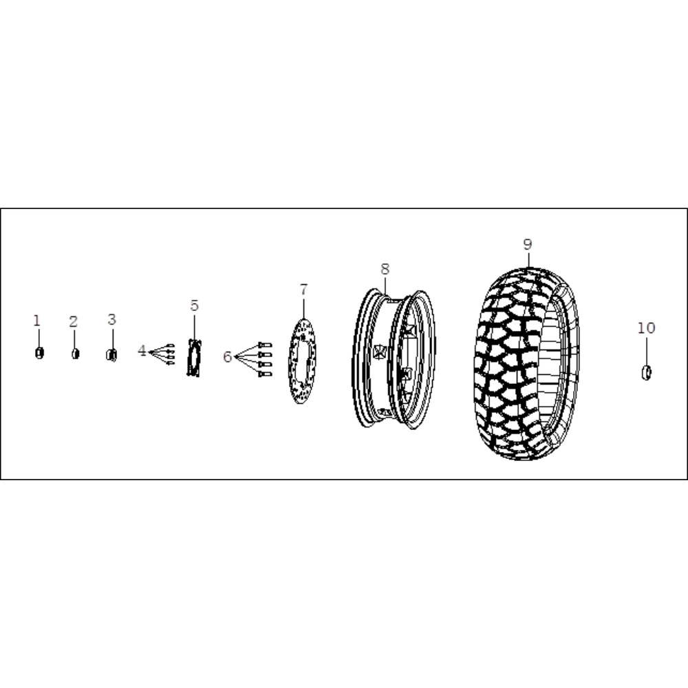 SR1 ADV E5+ - Galinis ratas