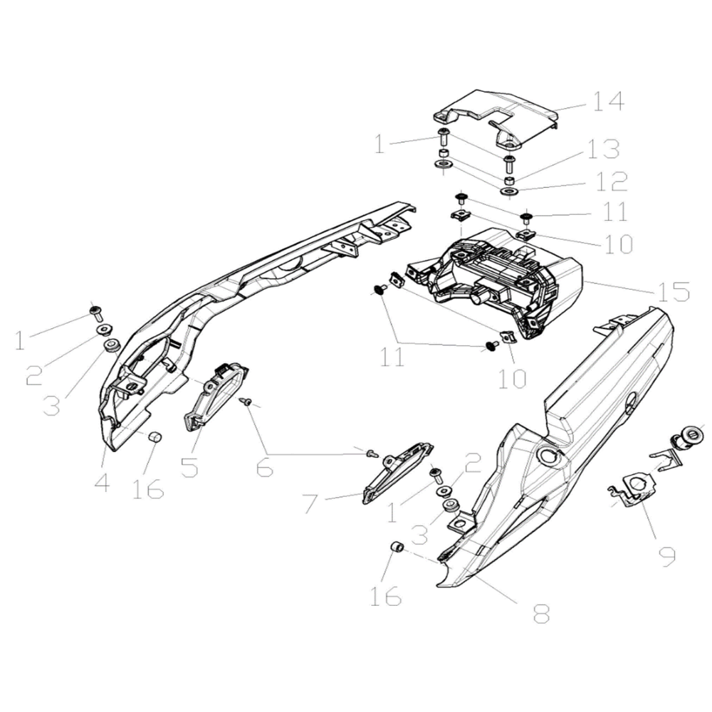 VOGE DS625X - Galinis sparnas ir apdailos dalys