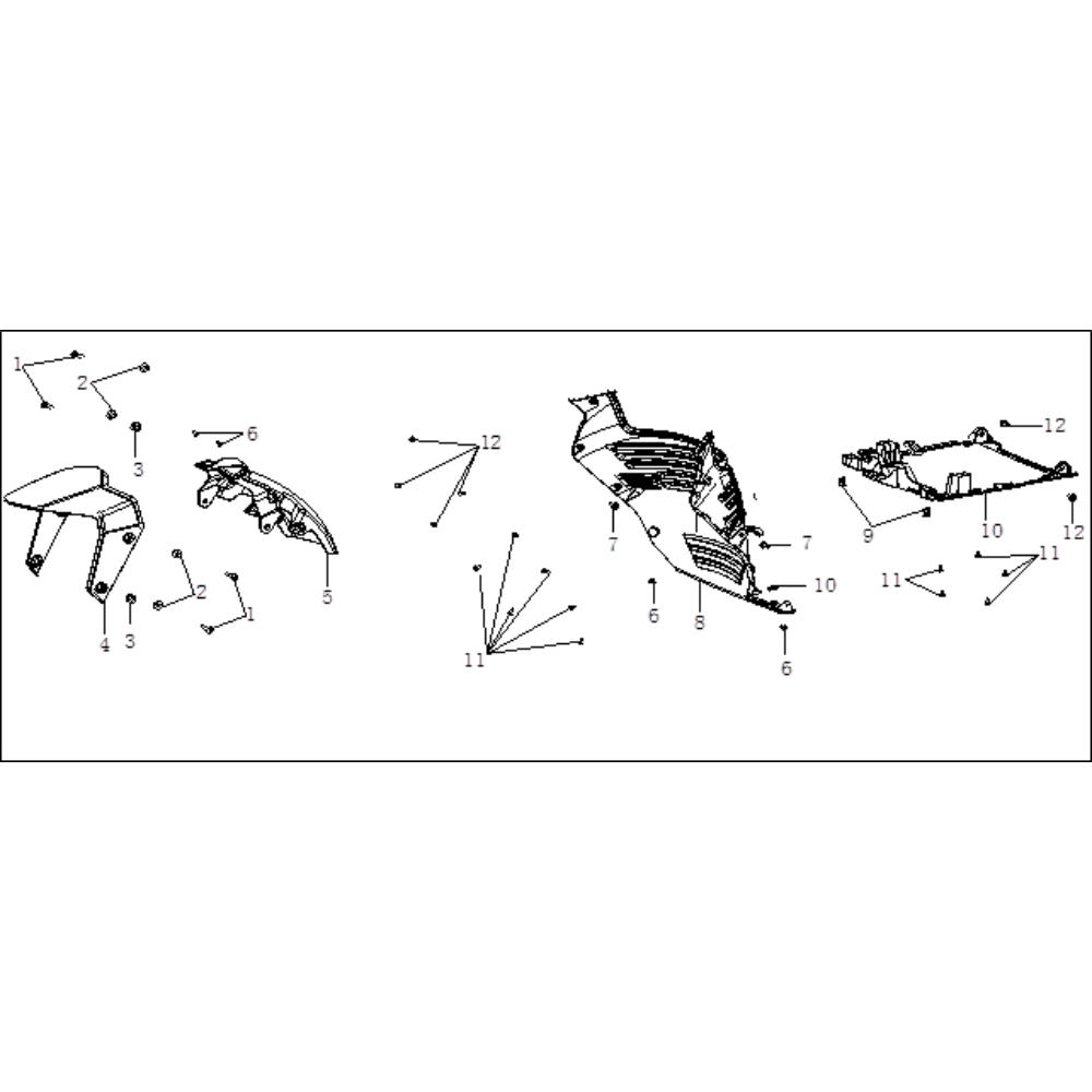 SR1 ADV E5+ - Priekinio sparno dalys