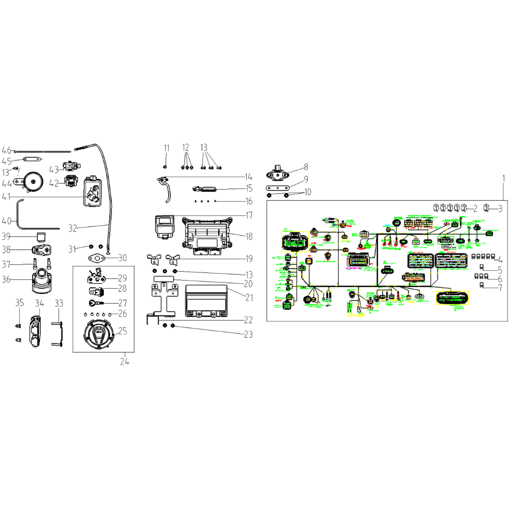 VOGE DS900X E5+ - Elektrinė dalis