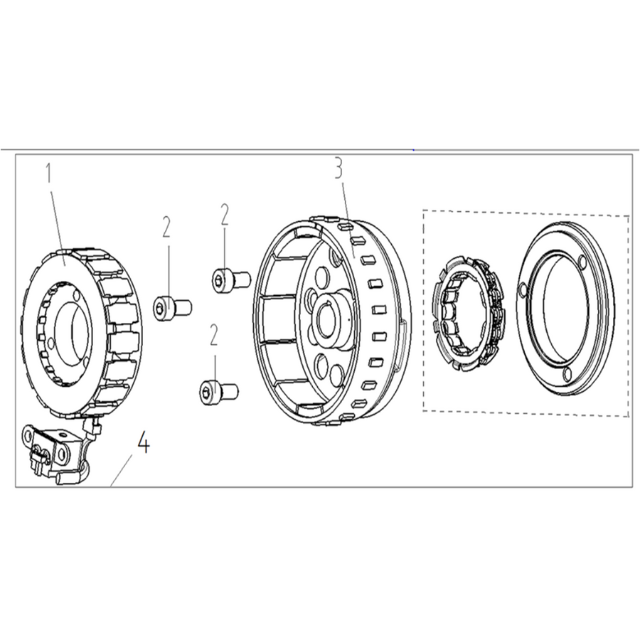VOGE R125 E5+ - Generatorius