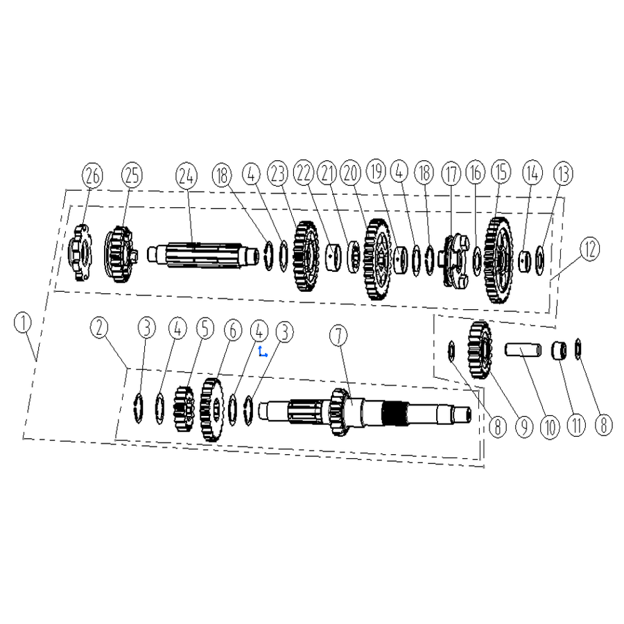 Pavarų mechanizmas