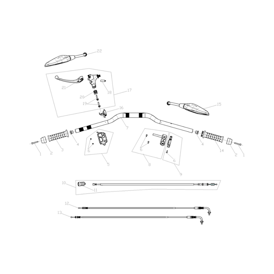VOGE R625 - Vairo mechanizmo sistema