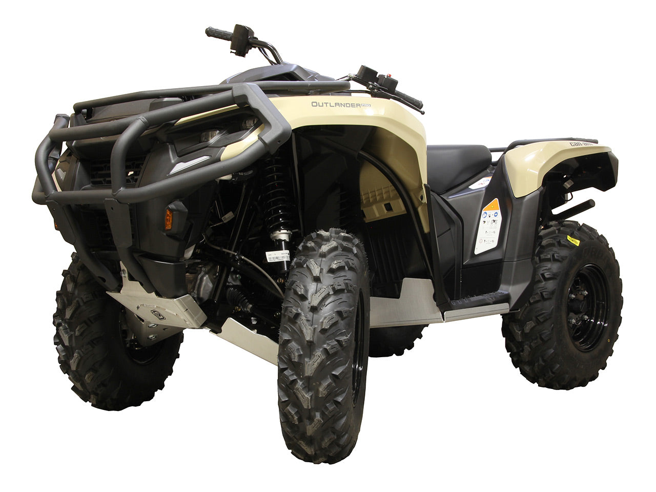 Apsauginė dugno plokštė (pilnas komplektas, aliuminė): Can-Am G3 Outlander 500 / 700 (2023+) / Outlander PRO / PRO XU (2024+)