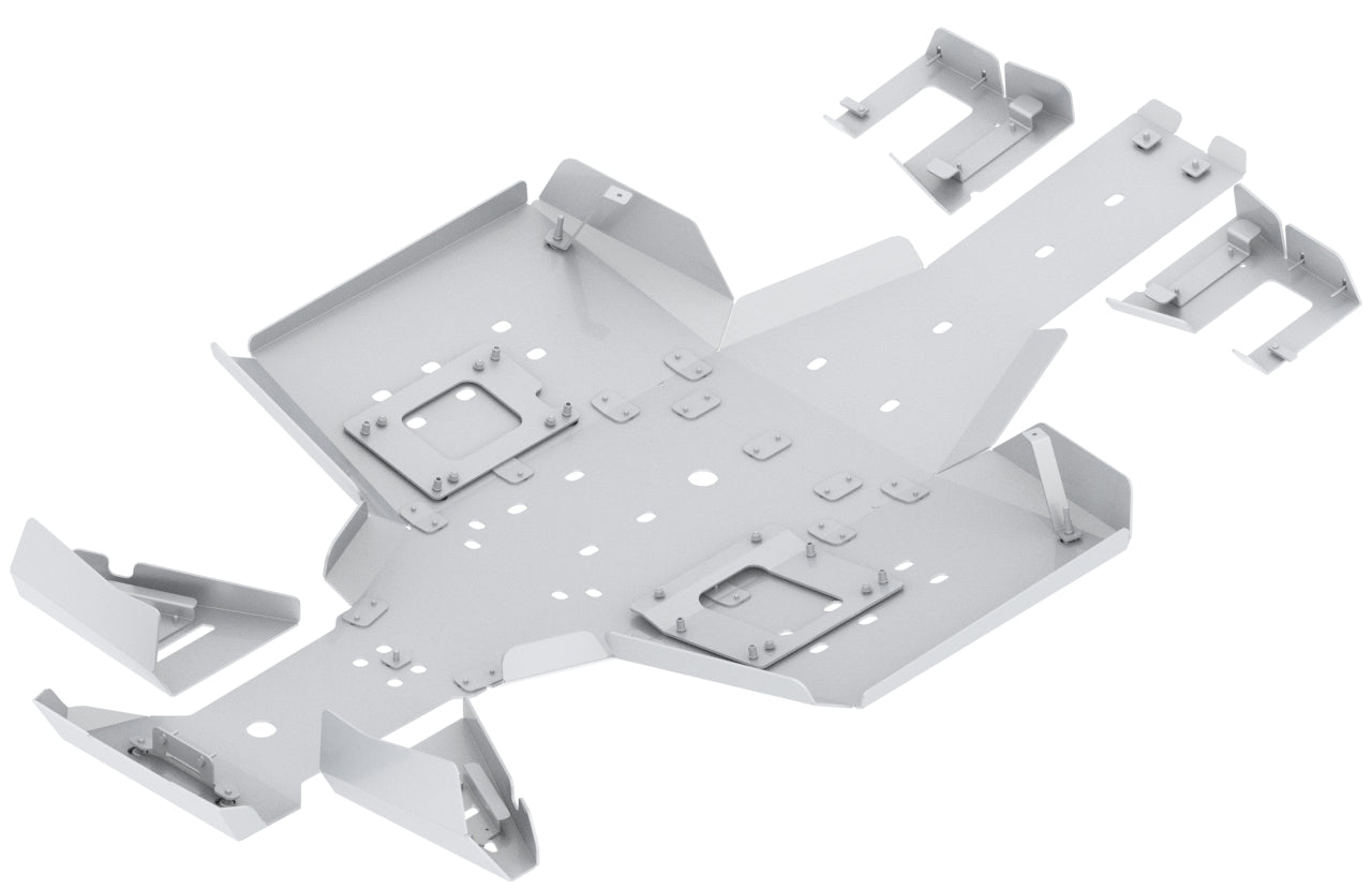 Protective skid plate (aluminum): Polaris Sportsman 570 Touring (MY2025+)