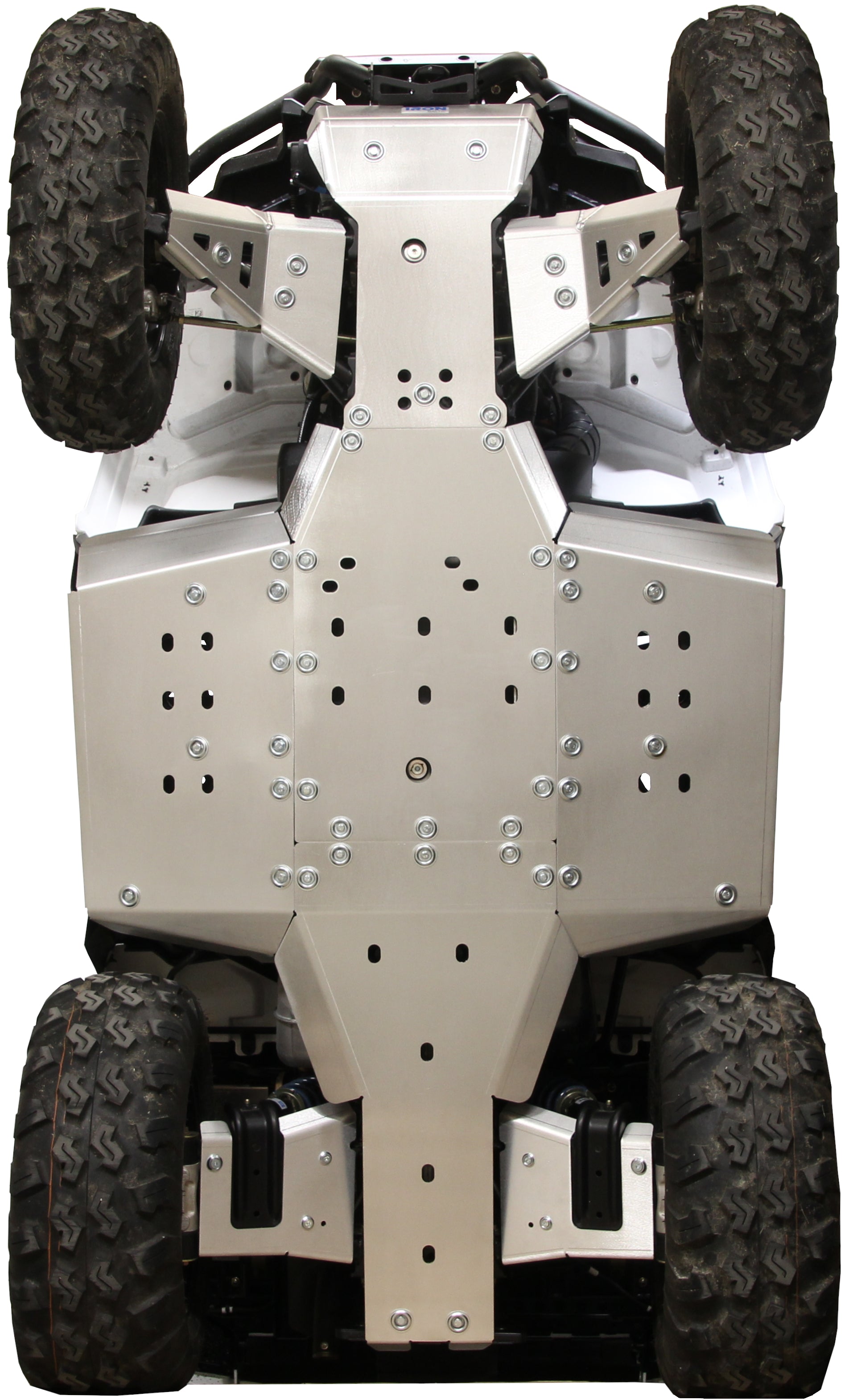 Apsauginė dugno plokštė (aliumininė): Polaris Sportsman 570 X2 Nordic Pro (MY2025+)