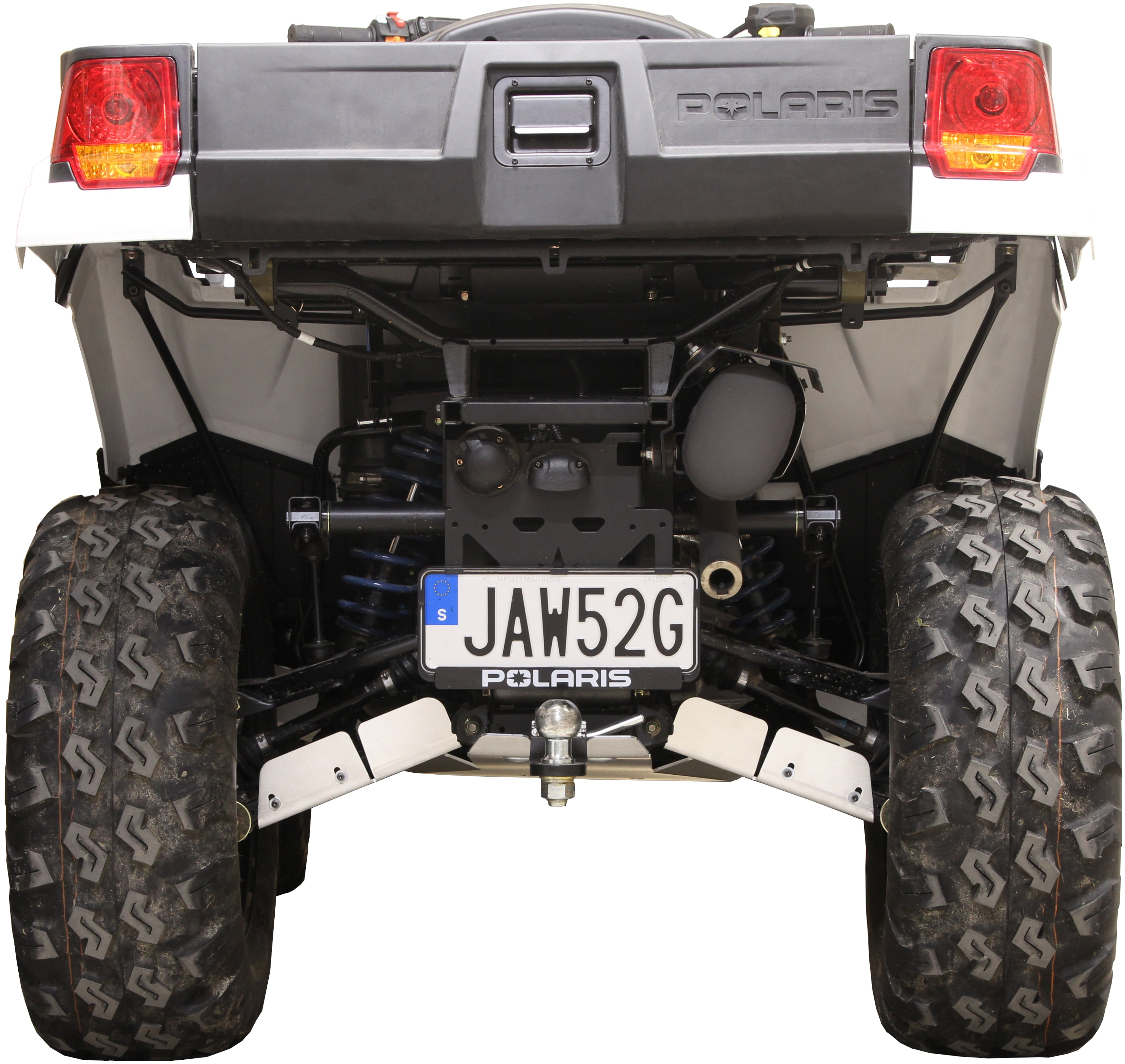 Apsauginė dugno plokštė (aliumininė): Polaris Sportsman 570 X2 Nordic Pro (MY2025+)