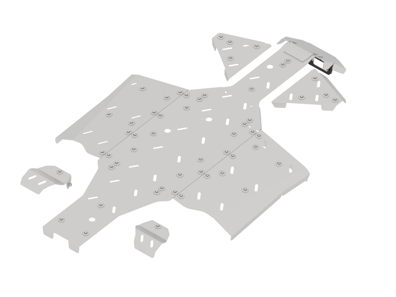 Aluminum skid plate set for QJMOTOR SFA 600 & SFA 1000 (from 2025)