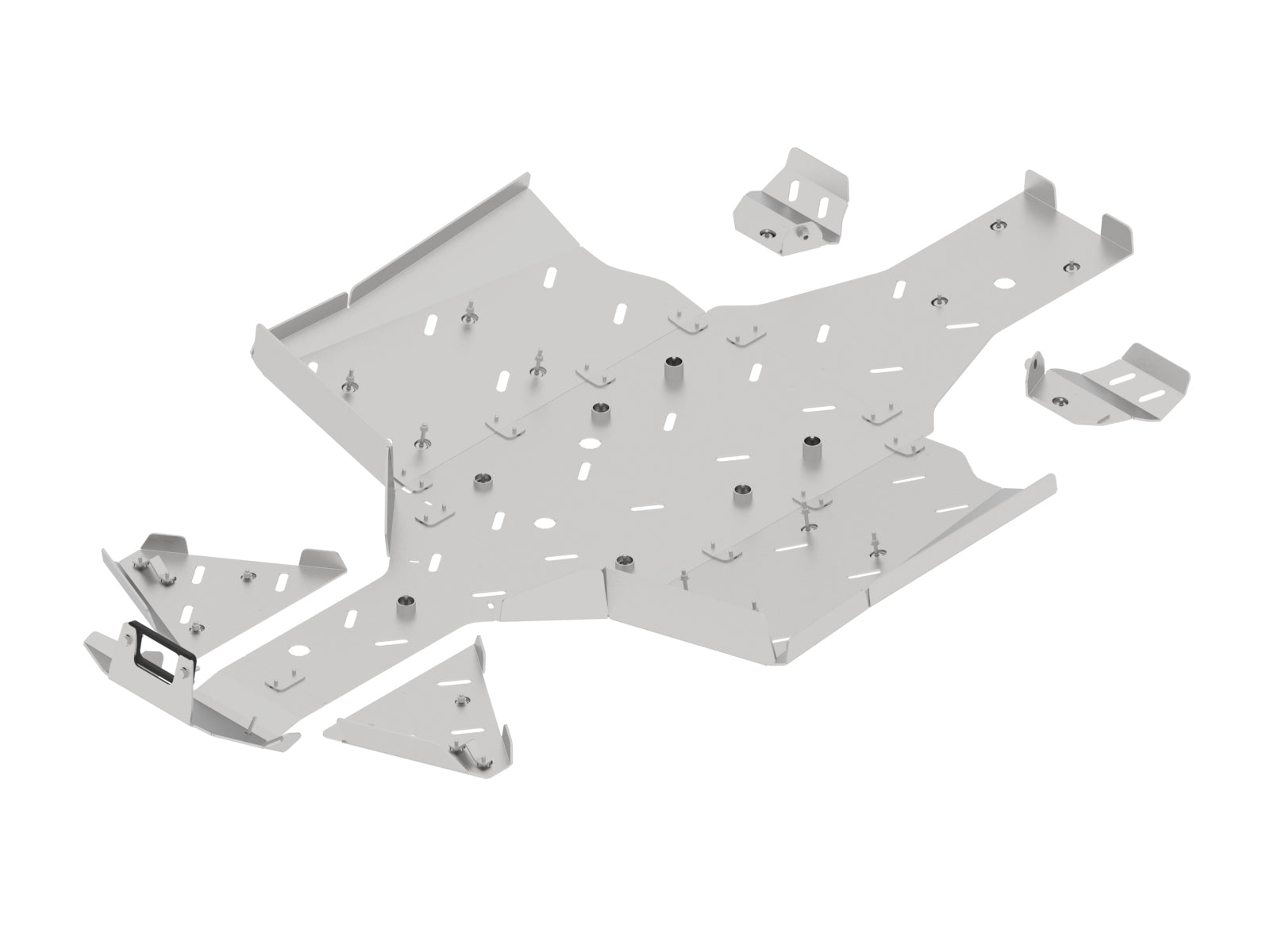 Aluminum skid plate set for QJMOTOR SFA 600 & SFA 1000 (from 2025)
