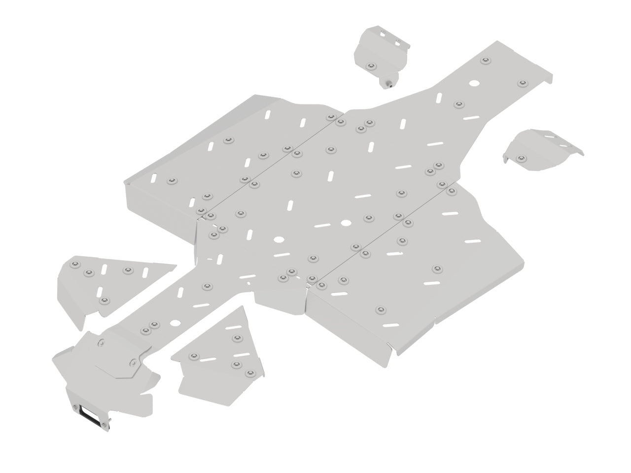 Aluminum skid plate set for QJMOTOR SFA 600 & SFA 1000 (from 2025)
