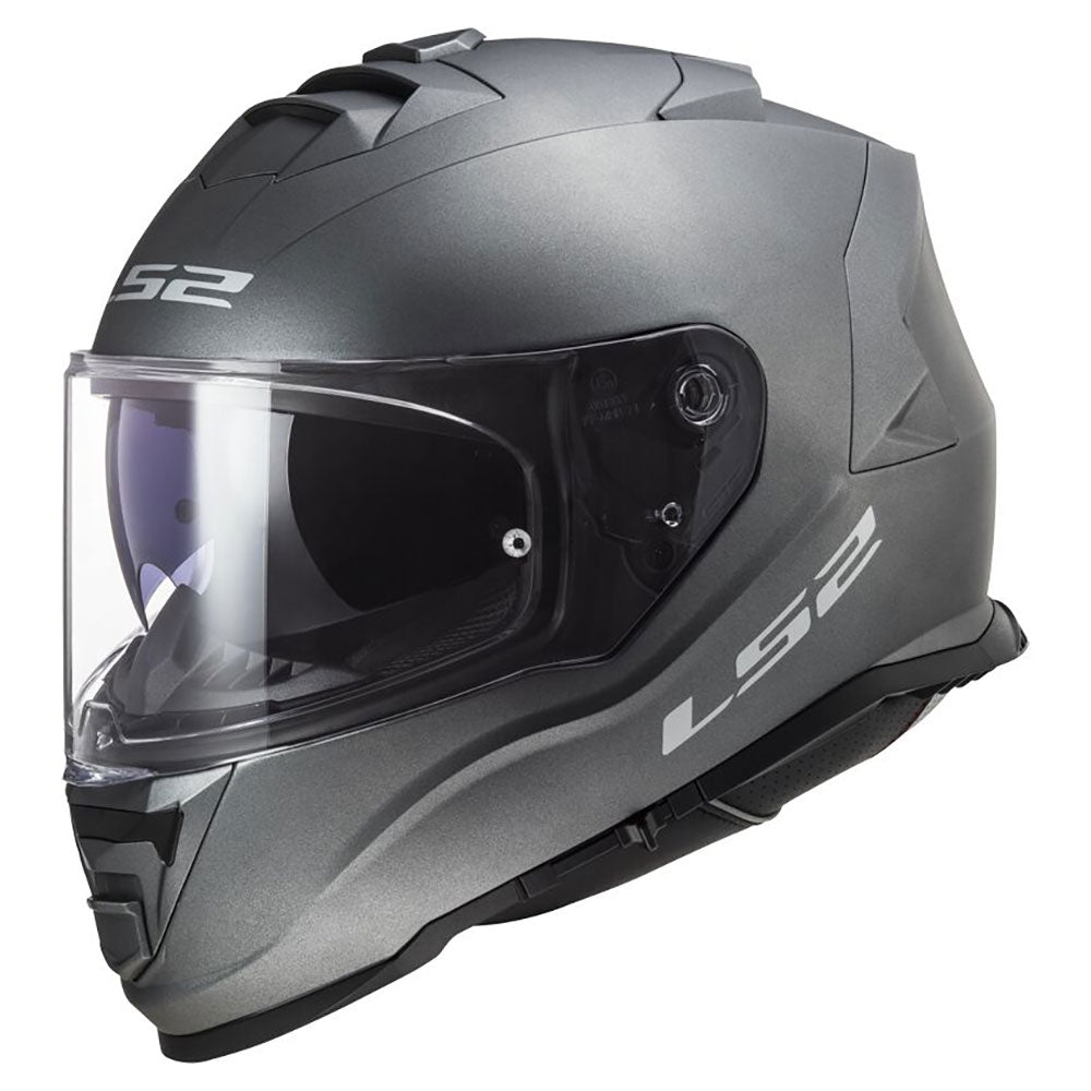 LS2 FF800 STORM II ŠALMAS - SOLID Matt Titanium