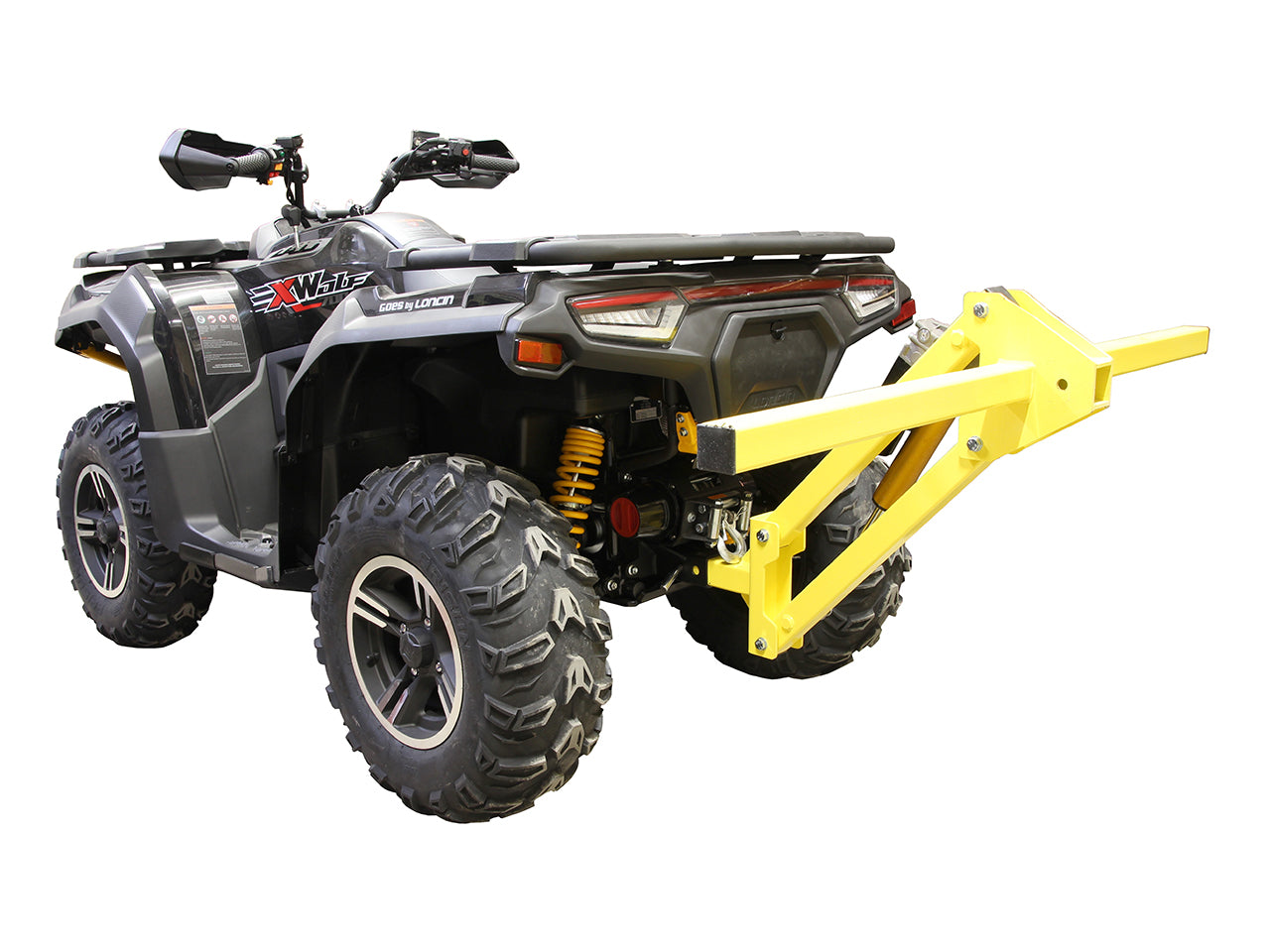Rear winch mounting kit + 2" hitch: LONCIN XWOLF 700 (-2023)