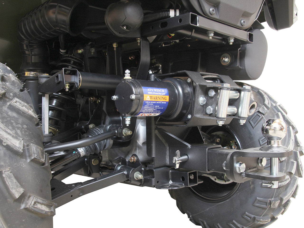 Winch mounting kit in the rear + 2" hitch receiver: Polaris Sportsman 500 / 570 (2011+); Polaris Sportsman 800 (2011+)