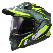 LS2 MX701 EXPLORER SPIRE ŠALMAS - Matt Green H-Vis Yellow