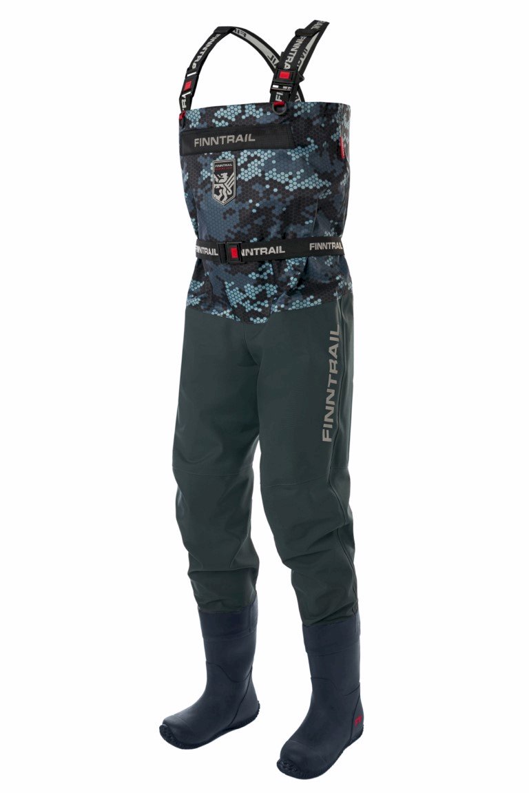 Kombinezoninės bridkelnės Finntrail Waders Enduro BF CamoGrey