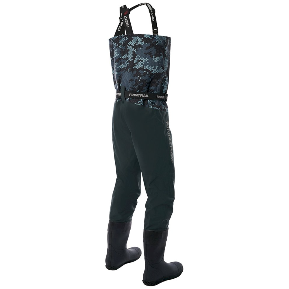 Kombinezoninės bridkelnės Finntrail Waders Enduro BF CamoGrey