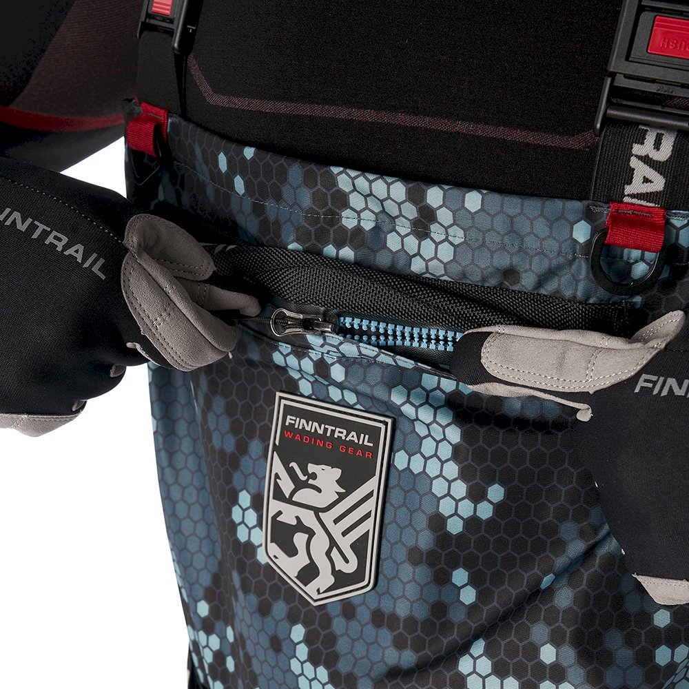 Kombinezoninės bridkelnės Finntrail Waders Enduro BF CamoGrey