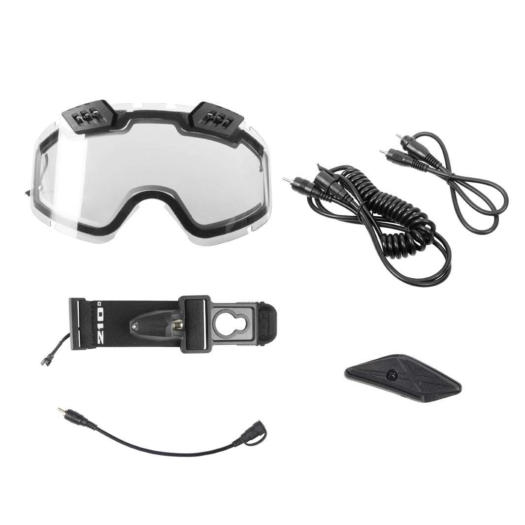 Šildomo stiklo komplektas CKX Heated upgrade kit to Goggle 210° Airflow clear