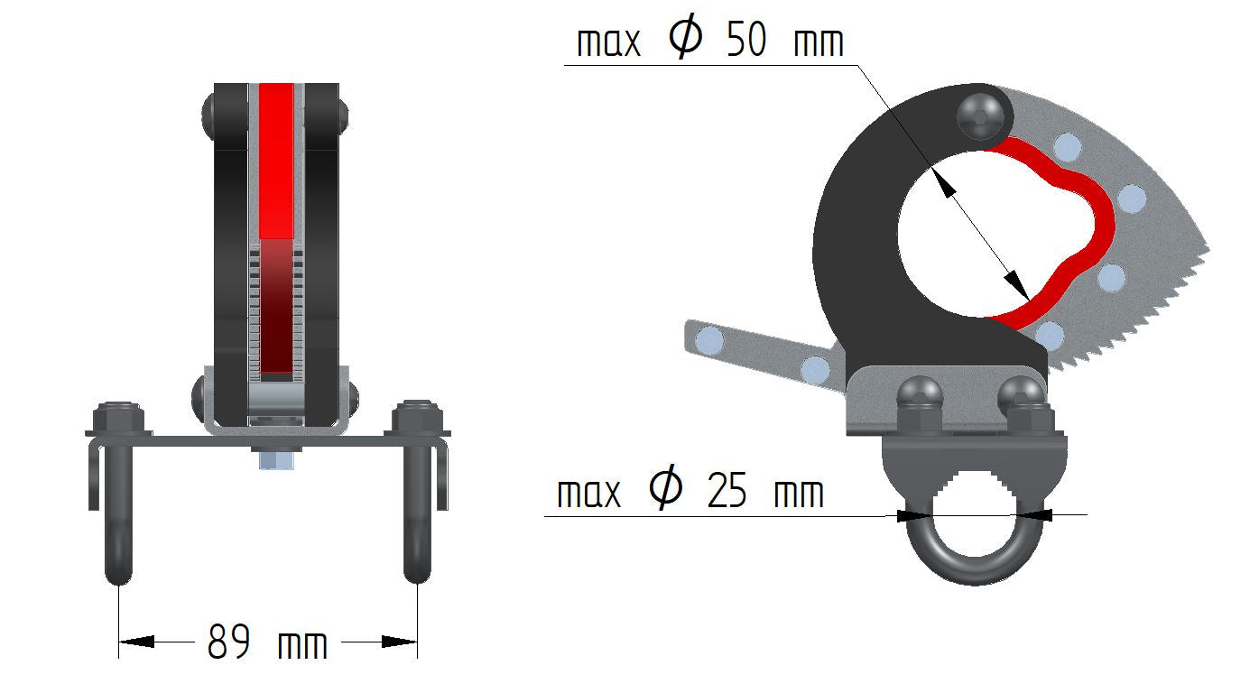 Quick release clamp (for tubular frame)