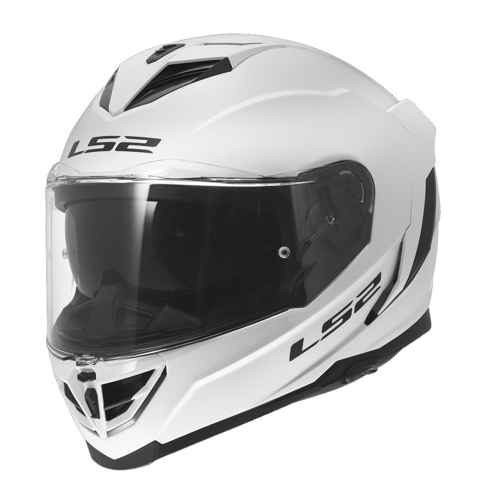 LS2 FF818 STORM 3 SOLID Helmet Gloss White