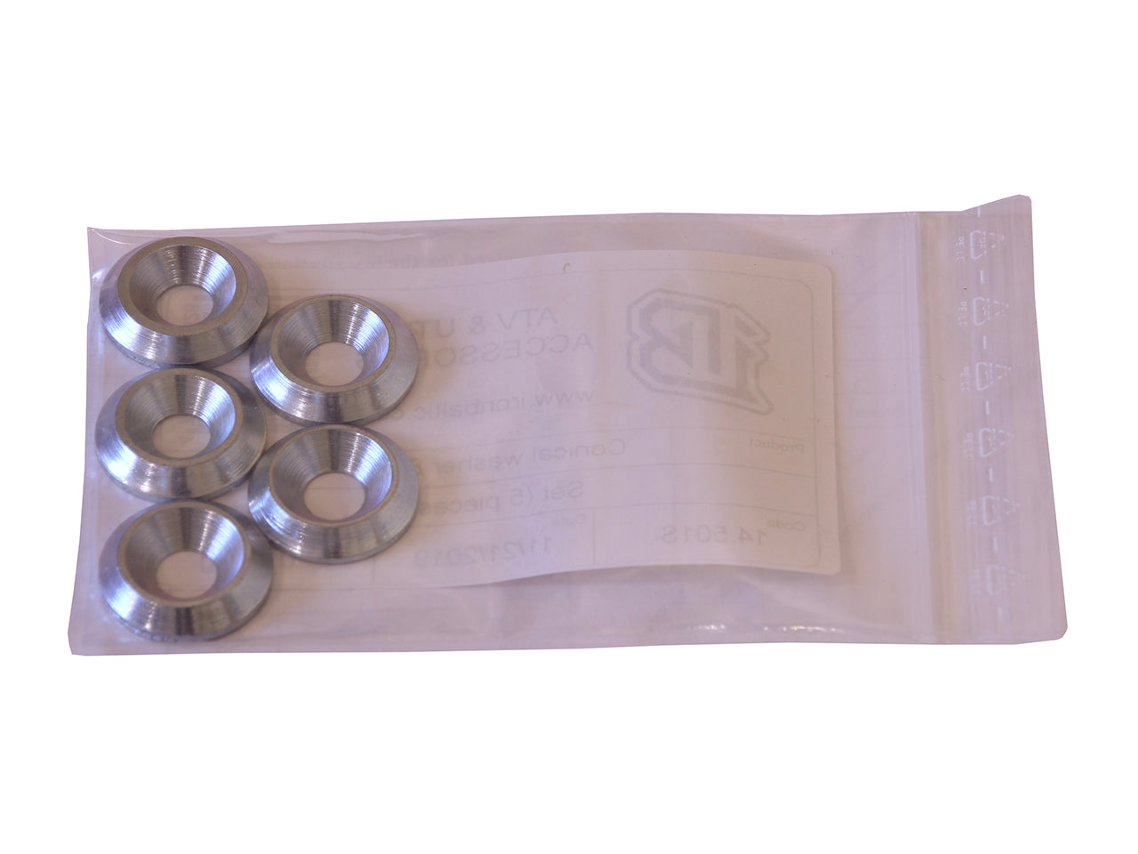 Konusinės poveržlės (5 vnt.): 8 mm / 0,3 colio