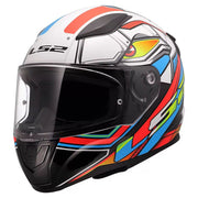 LS2 FF353 RAPID 2 ŠALMAS - XDRON White Neon Orange