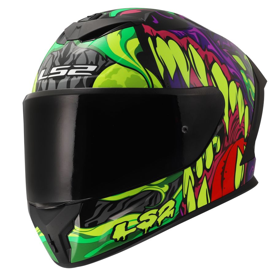 LS2 FF820 RAPID 3 LYCANT Helmet Purple Green
