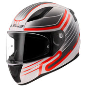 LS2 FF353 RAPID 2 ŠALMAS - CIRCUIT White Red