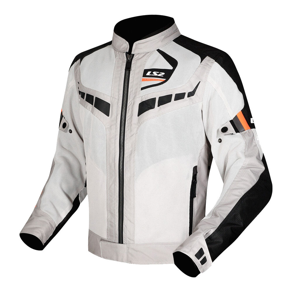 LS2 Garda Air Man Jacket Black Grey H-V Orange