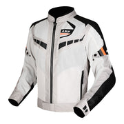 LS2 Garda Air Man Jacket Black Grey H-V Orange