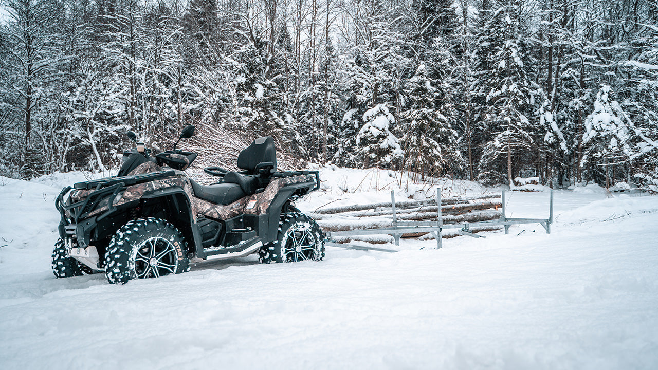 Log sleigh (timber trailer with skids)