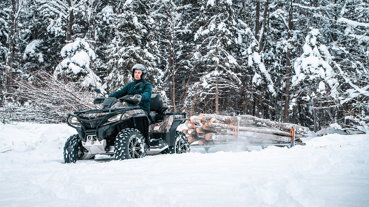 Log sleigh (timber trailer with skids)