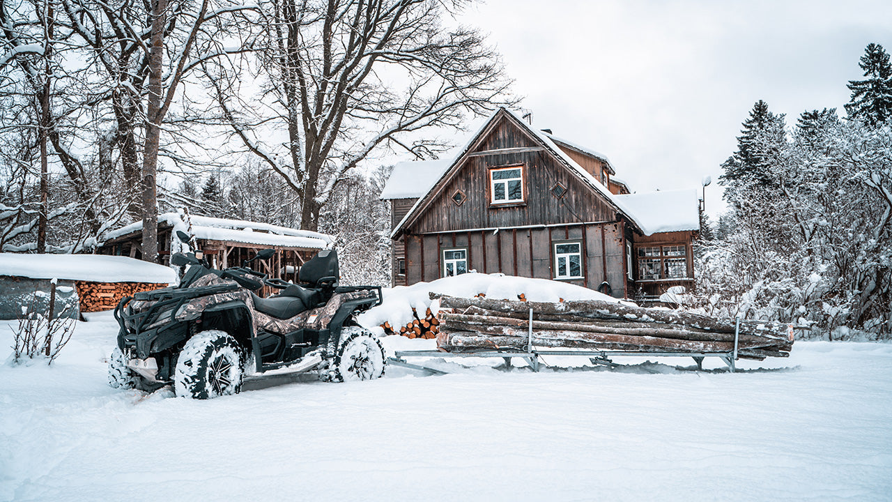 Log sleigh (timber trailer with skids)