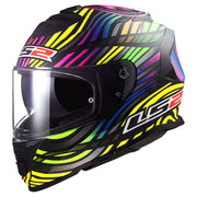 LS2 FF800 STORM II ŠALMAS - POWER Matt Black Rainbow