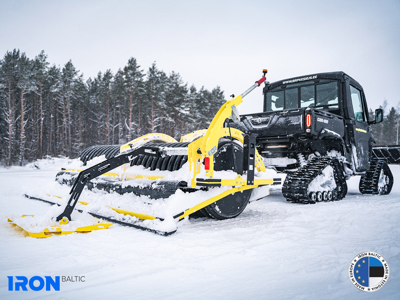 Sniego volas / slidinėjimo trasų lygintuvas 2,7 m – ATV / UTV priekaba