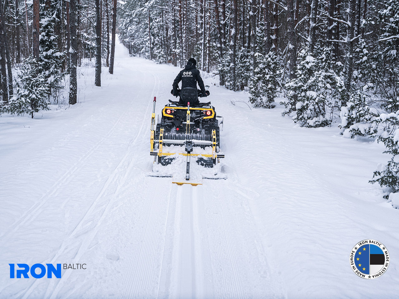 Snow roller / Ski trail groomer 1.45 m – ATV trailer