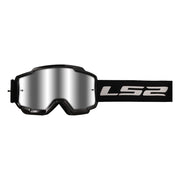 LS2 CHARGER GOGGLE Black/Silver Visor