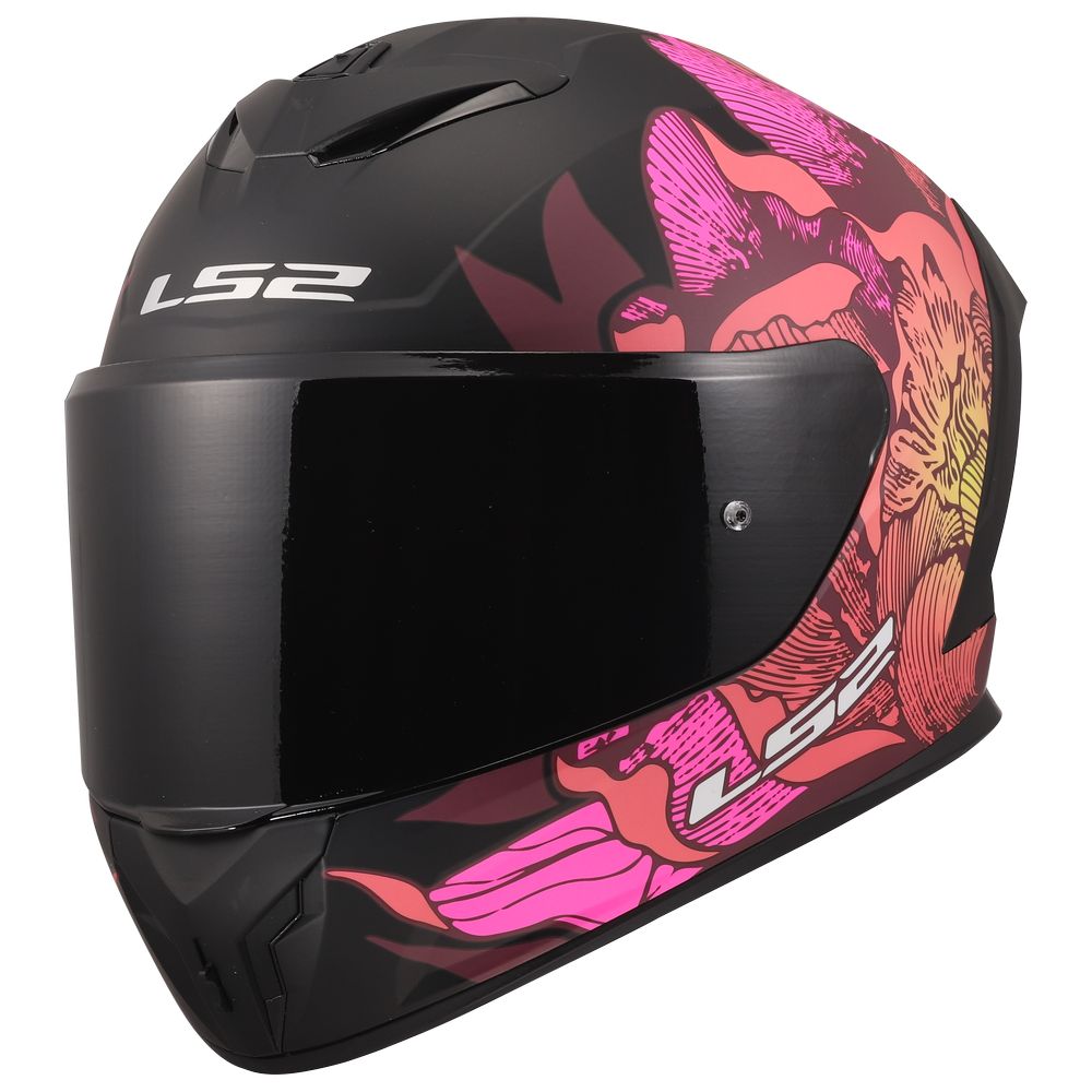 LS2 FF820 RAPID 3 POPPIES 2 Helmet Black Pink