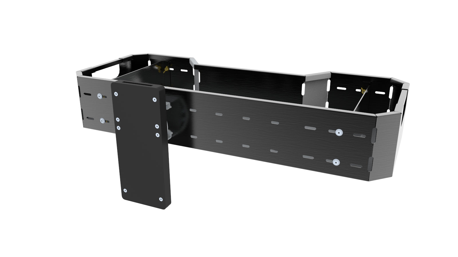 Universal cargo box with saw holder