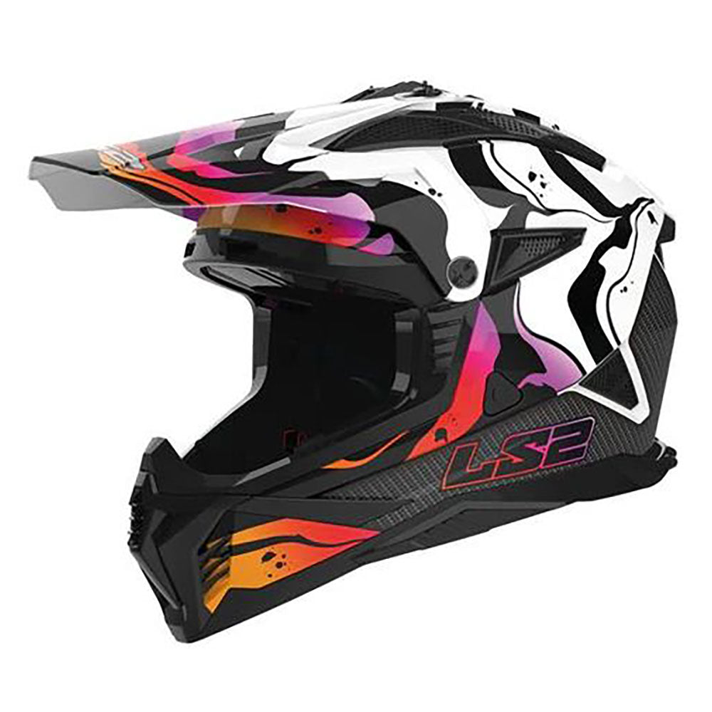 LS2 MX708 FAST II ŠALMAS - WASH Gloss White