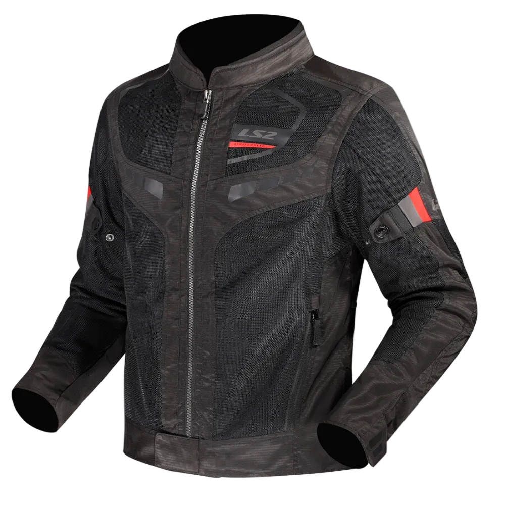 LS2 Garda Air Man Jacket Black Red